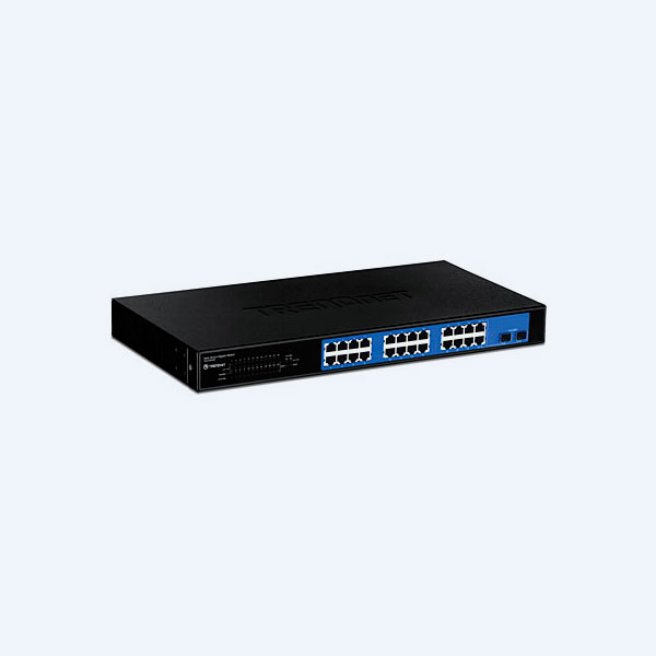Switch TRENDnet Web Smart, 24 Puertos 10/100/1000Mbps + 2 Ranuras SX/LX