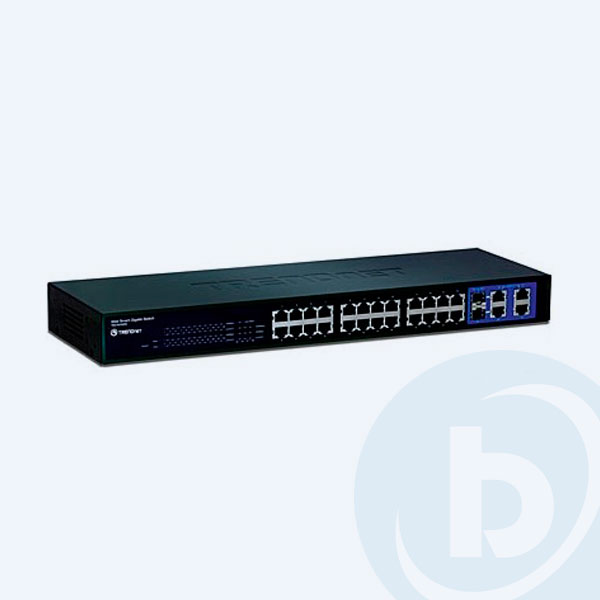 TEG-424WS - Switch TRENDnet 424WS, 24 puertos 10/100Mbps,