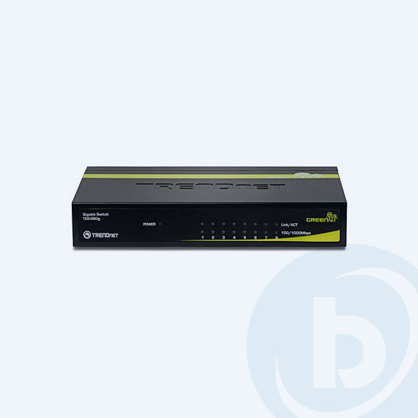 TEG-S80G - Switch TRENDnet S80G, 8 Puertos 10/100/1000Mbps