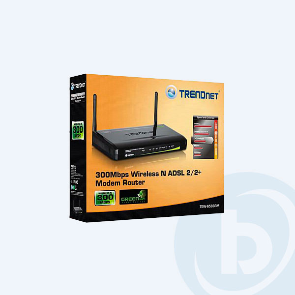 TEW-658BRM - Router  Inal&aacute;mbrico TRENDnet N300, 100Mbps, ADSL2