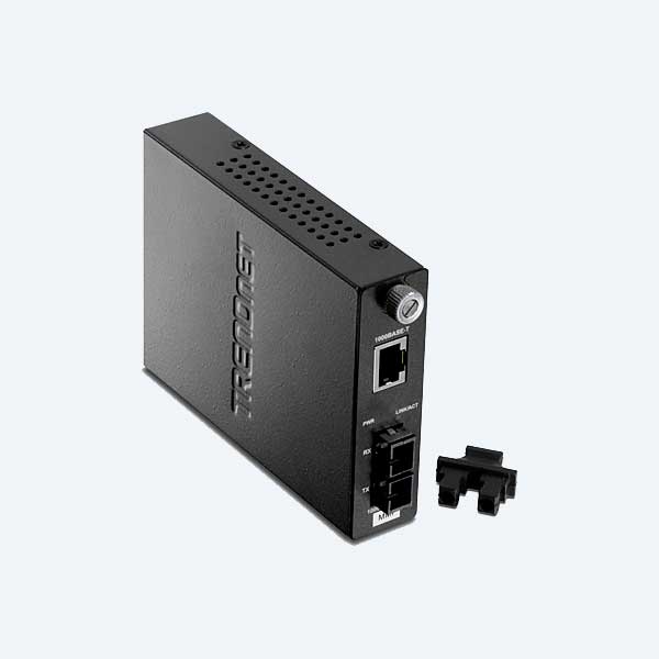 Covertidor de Fibra TRENDnet TFC-1000MSC, SC MultiModo, Hasta 500m, 1000B-T a 1000B-LX
