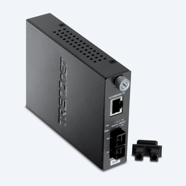 Convertidor de Fibra TRENDnet TFC-110MSC, SC MultiModo, Hasta 2km, 100B-TX a 100B-FX