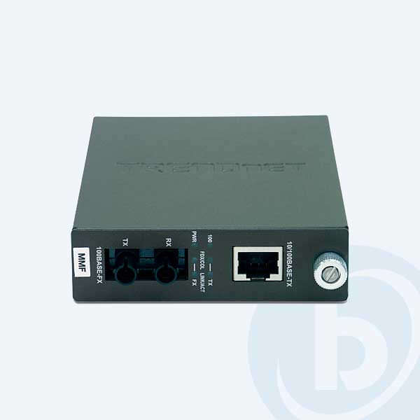 TFC-110MST - Convertidor de Fibra TRENDnet TFC-110MST, ST Multimodo, Hasta 2km, 100B-TX a 100B-FX