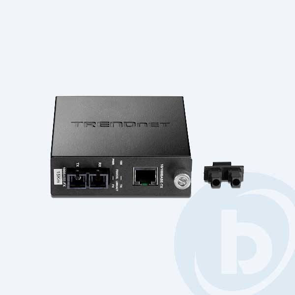 TFC-110S15 - Convertidor de Fibre TRENDnet TFC-110S15, SC MonoModo, 100B-TX a 100B-FX