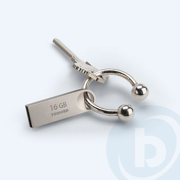 THN-U401S0160U4 - Memoria USB 2.0 Toshiba TransMemoryTM U401, 16GB, Metalica
