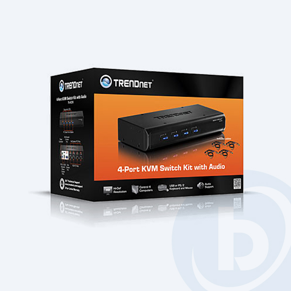 TK-423K - Switch KVM TRENDnet TK-423K, 4PCs, 4 Puertos