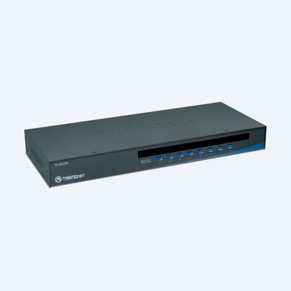 Switch KVM TRENDnet 803R, 8 Puertos USB/PS/2