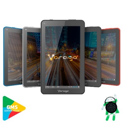 PAD-7-V5-BK - Tablet VORAGO PAD-7-V5-BK, 1 GB, Quad-Core, 7 pulgadas, Android 8.1, 16 GB, Color Negro