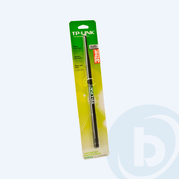 TL-ANT2408CL - Antena Omnidireccional TP-Link para interior, 8 dBi, 2,4 GHz, SMA Macho, sin Base