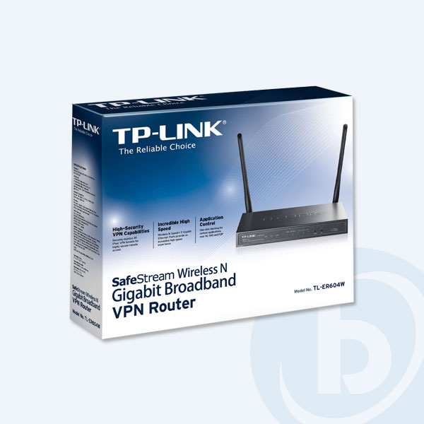 TL-ER604W - Router Inal&aacute;mbrico TP-Link N SafeStream, 300Mbps, 1 puerto WAN Gigabit, 3 puertos LAN Gigabit y 1 puerto WAN/LAN Gigabit