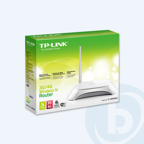 TL-MR3220 - Router Inal&aacute;mbrico TP Link N 3G/4G, 150Mbps, Puerto USB, Antena 5dBi