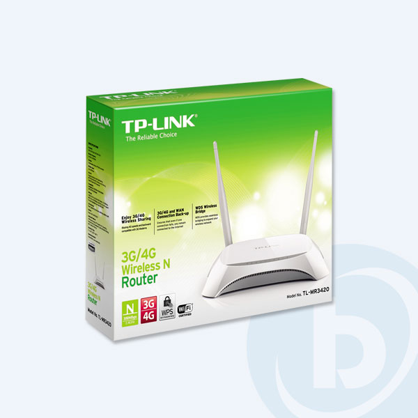 TL-MR3420 - Router Inal&aacute;mbrico TP-Link WIRELESS, 300Mbps, 2 Antenas Desmontables 3dBi