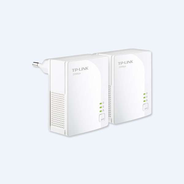 Kit Adaptador PowerLine TP-Link, 200Mbps, 300m, cableado