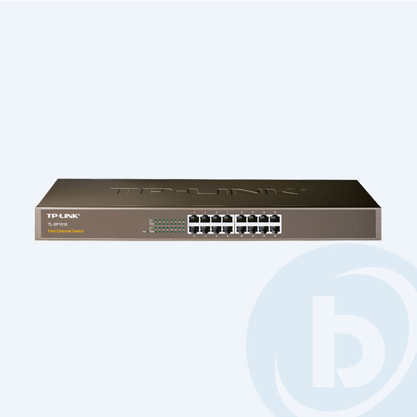 TL-SF1016 - Switch TP-LINK, 16 Puertos 10/100 Mbps, no Administrable, para Rack de 19''