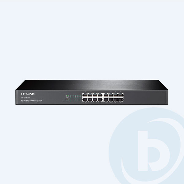 TL-SF1016 - Switch TP-LINK, 16 Puertos 10/100 Mbps, no Administrable, para Rack de 19''