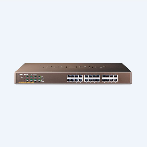 Switch TP-Link, 24 Puertos 10/100Mbps, No administrable, Para Rack