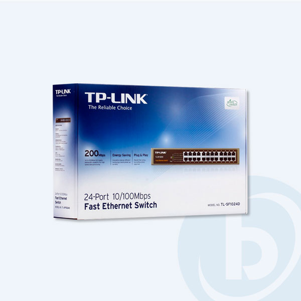 TL-SF1024D - Switch TP-Link, 24 Puertos 10/100Mbps, Para Escritorio y Montaje en Rack