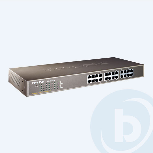 TL-SF1024 - Switch TP-Link, 24 Puertos 10/100Mbps, No administrable, Para Rack