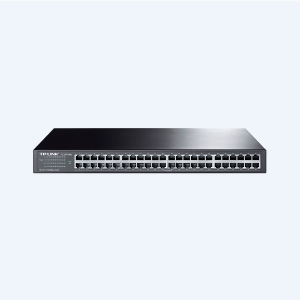 Switch TP-Link, 48 Puertos 10/100Mbps, No administrable, Para Rack
