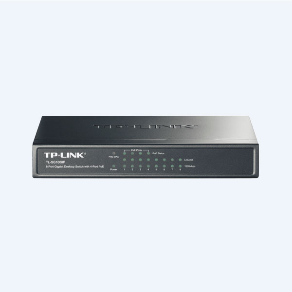 Switch TP-Link TL-SG1008P, 8 Puertos Gigabit, 4 Puertos PoE