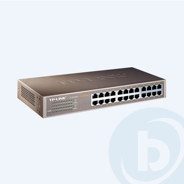 TL-SG1024D - Switch TP-Link, 24 Puertos  10/100/1000Mbps,  Auto MDI/MDIX, Rack 13''