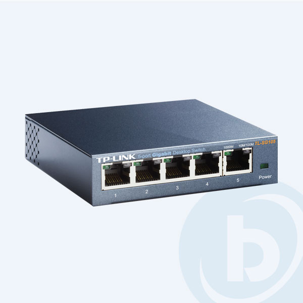 TL-SG105 - Switch Tp-Link TL-SG105, 5 Puertos 10/100/1000 Mbps