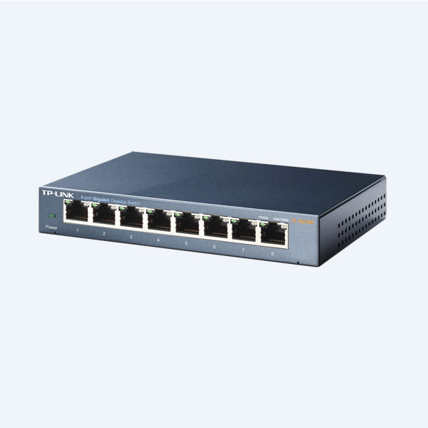 Switch TP-Link, 8 Puertos 10/100/1000MBPS, Auto-MDI/MDIX