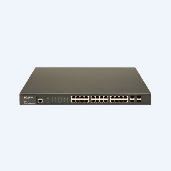 Switch TP-LINK, 25 Puertos, 24 Puertos RJ45 10/100/1000 Mbps, 4SFP 100/1000 Mbps, 1 Puerto Consola