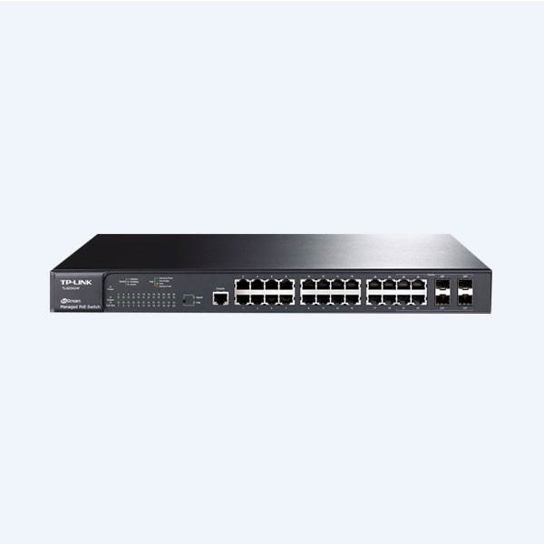 Switch TP-Link, 24 Puertos 10/100/1000Mbps, PoE