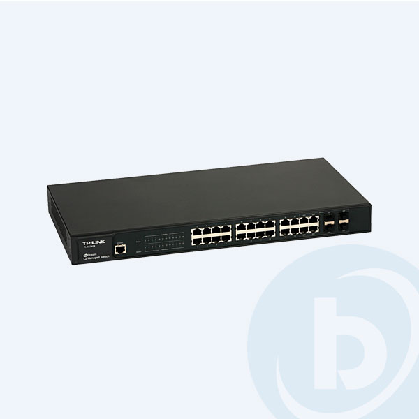 TL-SG3424 - Switch TP-LINK, 25 Puertos, 24 Puertos RJ45 10/100/1000 Mbps, 4SFP 100/1000 Mbps, 1 Puerto Consola