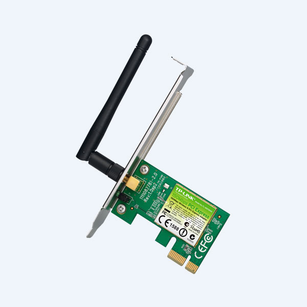 Tarjeta de Red Inalámbrica PCI-E TP-Link, 150Mbps, Antena desmontable 2dBi