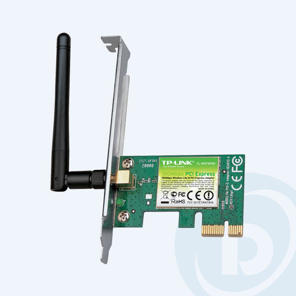 TL-WN781ND - Tarjeta de Red Inal&aacute;mbrica PCI-E TP-Link, 150Mbps, Antena desmontable 2dBi