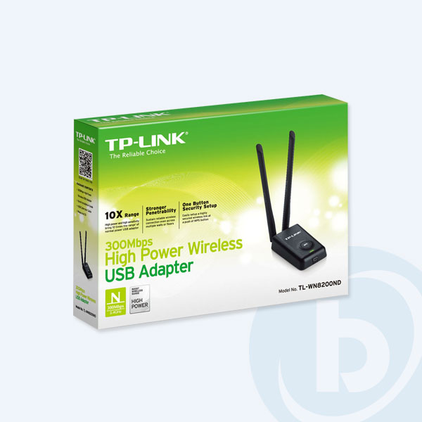 TL-WN8200ND - Tarjeta de Red USB TP-Link, 300Mbps, 2 Antenas desmontables 5dBi