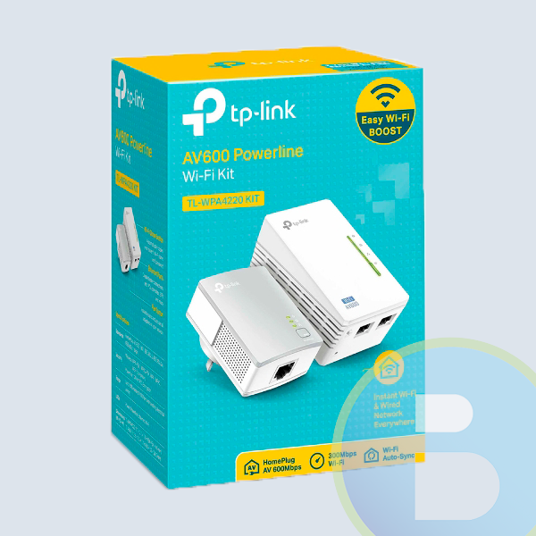 TP-LINK Kit Extensor Powerline AV500 TL-WPA4220KIT, Inalámbrico, 2x RJ-45, 300 Mbit/s