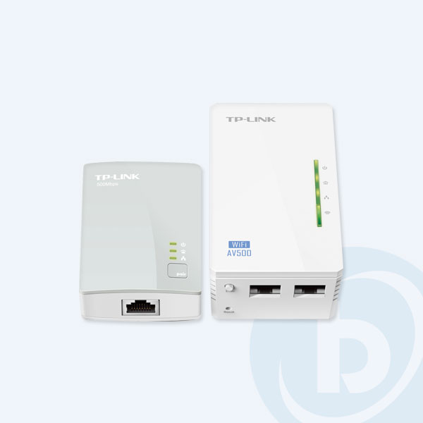 TL-WPA4220 STARTER KIT - Adaptador Powerline TP-Link TL-WPA4220, Inal&aacute;mbrico a 300MBs, 2 RJ45, Al&aacute;mbrico a 500MBps