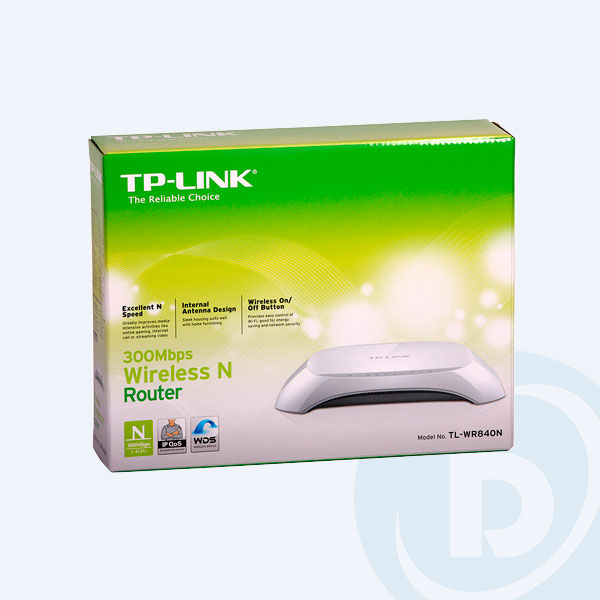 TL-WR840N - ROUTER INALAMBRICO TP-LINK TL-WR840N 300MBPS 802.11N/G/B 4 PUERTOS LAN 10/100 1 PUERTO WAN 10/100 2 ANTENAS FIJAS EXTERNAS