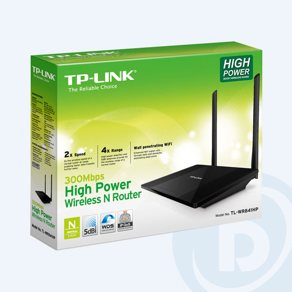 TL-WR841HP - Router Inal&aacute;mbrico TP-LINK TL-WR841HP Rompemuros, 300Mbps, 4 Puertos 10/100Mbps, 1 Puerto WAN de 10/100Mbps