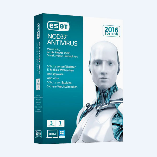 Antivirus Eset NOD32 2016, 3 Usuarios, 1 Año