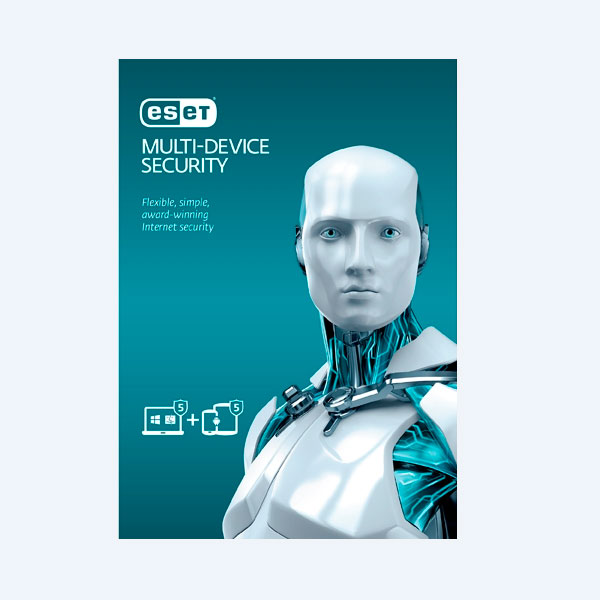 Antivirus Eset Multidevice Security 2016, 3 PCS + 3 Smartphone, 1 Año
