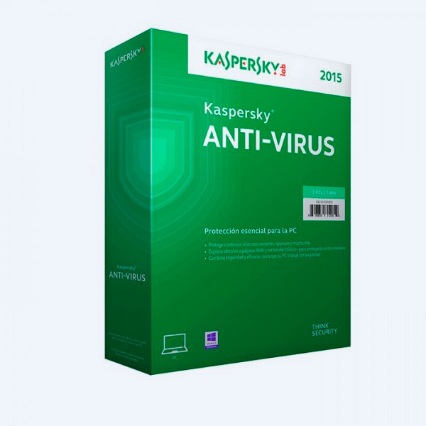 Antivirus Kaspersky 2015, 3 Usuarios