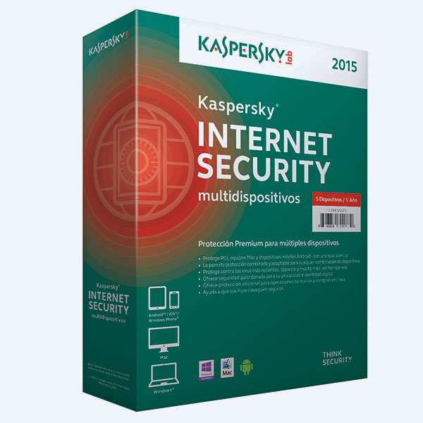Antivirus Kaspersky 2015, 5 Usuarios