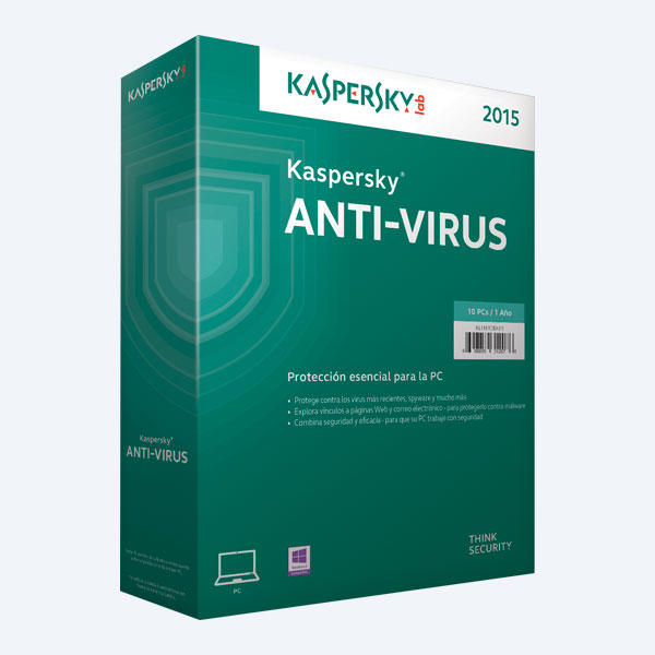 Antivirus Kaspersky Antivirus 2015, 10 Usuarios, 1 año