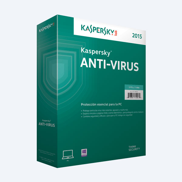 Antivirus Kaspersky Antivirus Multidispositivo 2015, 5 Usuarios, 1 año