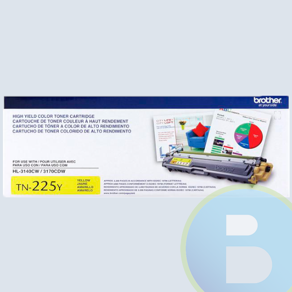 Toner Brother Amarillo TN225Y, 2200 Impresiones