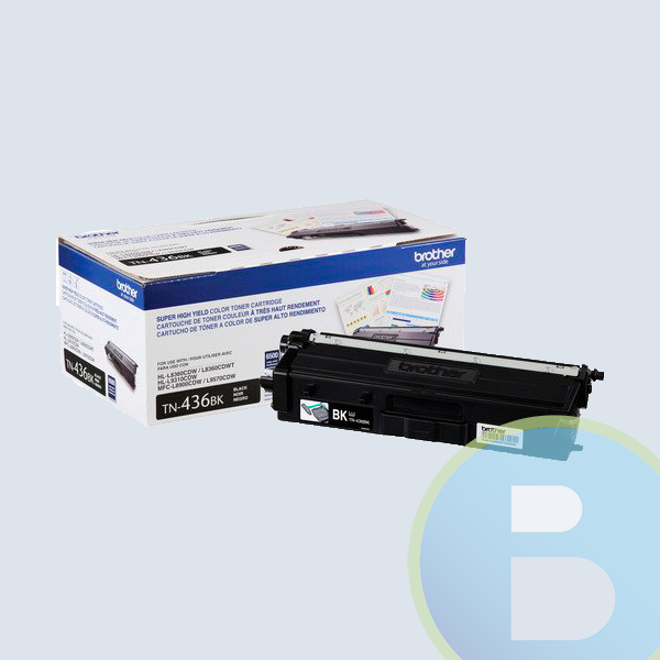 Toner Brother TN436BK, 6500 Paginas, Negro