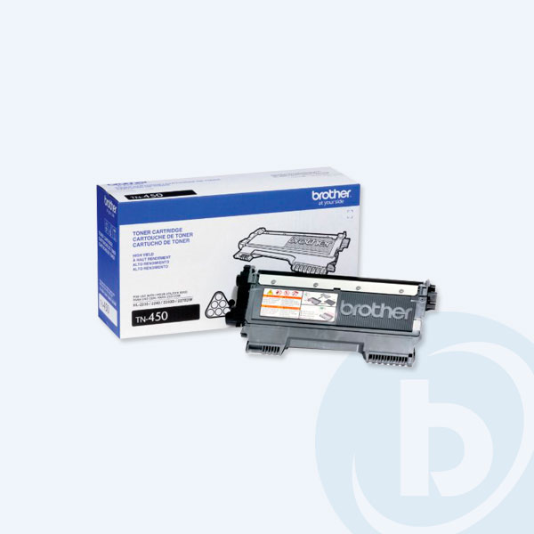 TN450 - T&oacute;ner Negro 450 Brother, P/HL-2240, HL-2270DW, 2600 Pags