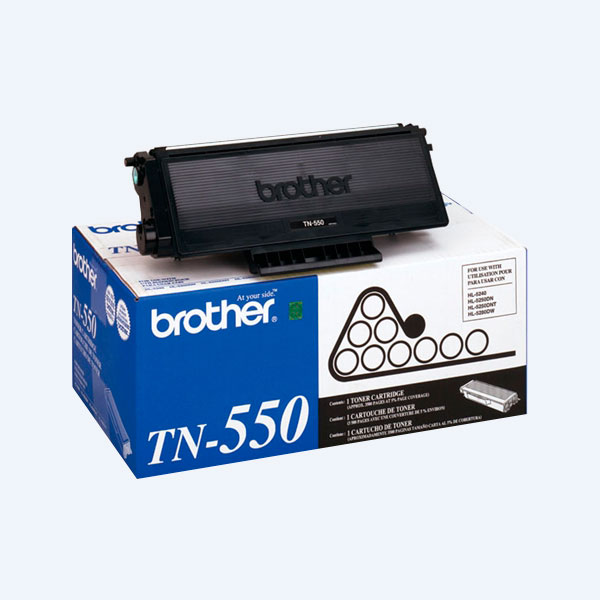 Tóner Brother TN550, Negro, 3500 páginas, Serie HL5200, Rendimiento Estándar