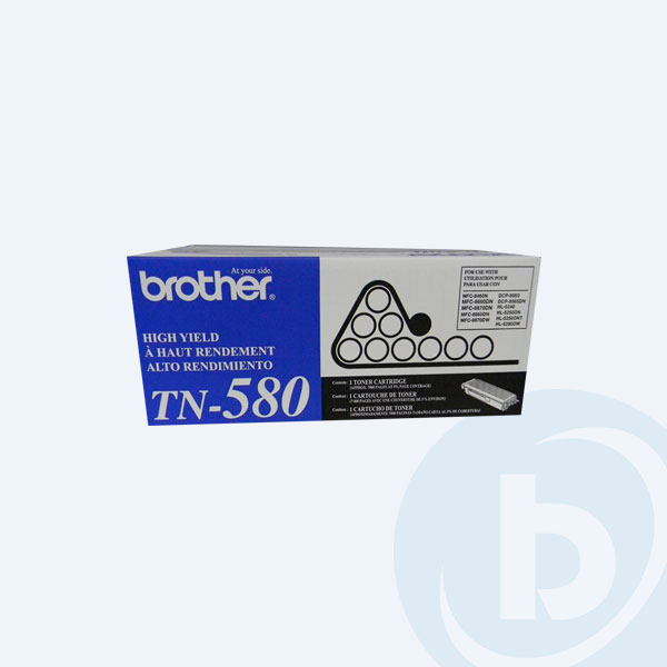 TN580 - T&oacute;ner Brother TN580, Negro, 7000 p&aacute;ginas, Serie HL5200, Alto Rendimiento