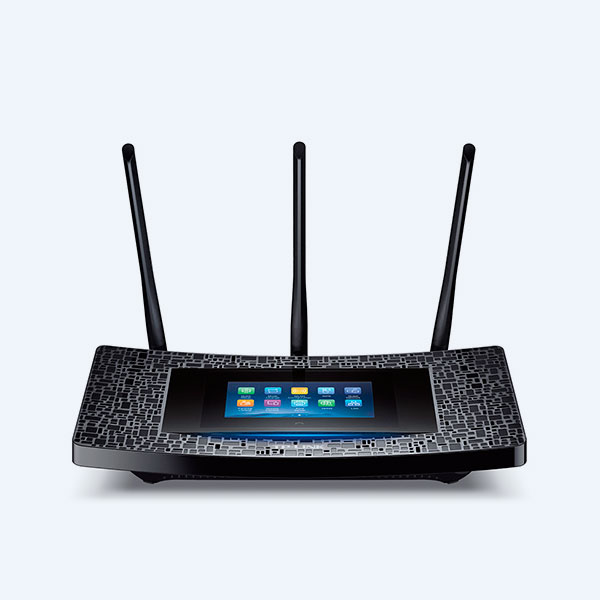 Router Inalámbrico TP-Link AC1900, Touch Screen, Doble Banda 1900 Mbps, Puertos 4x LAN / 1x WAN / 2x USB, 3 Antenas