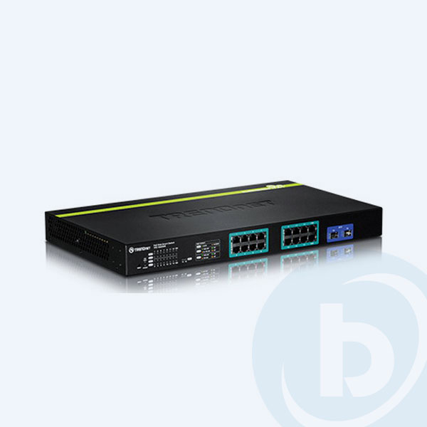 TPE-1620WS - Switch TRENDnet 1620WS, 16 Puertos 10/100/1000Mbps, PoE